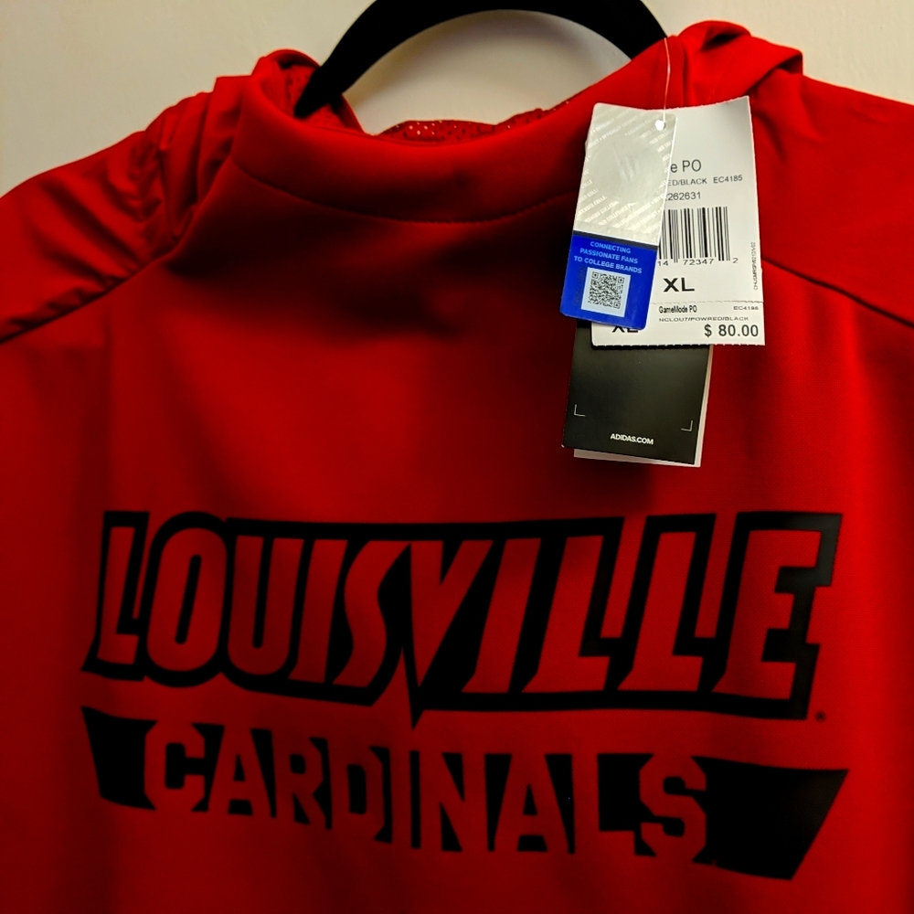 Adidas Louisville Cardinals Pullover Hoodie XL